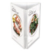 Tabletop Three-Sided Sign Holder, 5 x 7 Insert, Clear
