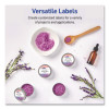 Waterproof Round Labels With Sure Feed Technology, Laser/Pigment-Based Inkjet, 2" Dia, Matte White, 12/Sheet, 8 Sheets/Pack