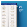 Easy Peel Return Address Labels With Sure Feed Technology, Inkjet, 0.66 x 1.75, Matte Clear, 60/Sheet, 10 Sheets/Pack