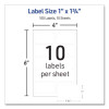 No-Iron Fabric Labels, Handwrite Only, 1 x 1.75, White, 10/Sheet, 10 Sheets/Pack
