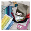 No-Iron Fabric Labels, Pastel Borders, Handwrite Only, 0.75 x 1.75, White, 12/Sheet, 2 Sheets/Pack