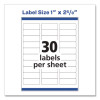 Easy Peel White Address Labels With Sure Feed Technology, Laser, 1 x 2.63, 30/Sheet, 100 Sheets/Pack, 5 Packs/Carton