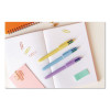 4-Color Multi-Color Ballpoint Pen, Retractable, Medium 1 Mm, Black/Blue/Green/Red Ink, Assorted Pastel Barrel Colors, 3/Pack