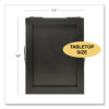 Double Sided A-Frame Chalkboard And Menu Holder, Black/Clear 8.5 x 11 Surface, Black Frame, 11 x 14