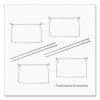 Hanging File Frame, Legal Size, 18" To 27" Long, Gray, 2/Pack