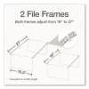 Hanging File Frame, Legal Size, 18" To 27" Long, Gray, 2/Pack