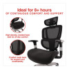 Minverva Pro Multifunction Chair, Supports Up To 275 Lb, 17.7" To 21.4" Seat Height, Black Seat, Black Back, Black Base