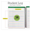 Deluxe Spring Floral Undated Weekly/Monthly Teacher's Lesson Planner, 7 Classes, Multicolor Cover, 11 x 8.5, 52-Week Span