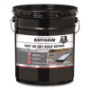 Wet Or Dry Black Plastic Cement Roofing Repair Adhesive, Black, 5 Gal Bucket