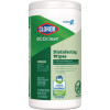 Cloroxpro Ecoclean Disinfecting Wipes, 1-Ply, 7 x 8, Unscented, White, 3/Carton