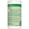 Cloroxpro Ecoclean Disinfecting Wipes, 1-Ply, 7 x 8, Unscented, White, 3/Carton