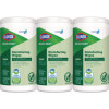 Cloroxpro Ecoclean Disinfecting Wipes, 1-Ply, 7 x 8, Unscented, White, 3/Carton