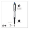 Jetstream Form-Fitting Comfort Grip Hybrid Gel Pen, Stick, Medium 1 Mm, Blue Ink, Black/Silver/Blue Barrel, Dozen