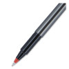 Deluxe Rollerball Pen, Stick, Micro 0.5 Mm, Red Ink, Metallic Gray/Black/Red Barrel