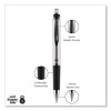 207 Impact Rt Gel Pen, Retractable, Bold 1 Mm, Black Ink, Black Barrel, Dozen
