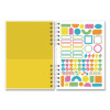 Twin-Wire Journal, Open Diary Format, Assorted Cover Colors, (90) Assorted Color 8.5 x 6.5 Sheets, 2/Pack