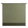 Hanging File Folders, 2" Expansion, Letter Size, 1/5-Cut Tabs, Standard Green, 10/Pack