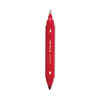 Permanent Marker, Pen-Style Twin-Tip, Extra-Fine/Fine Bullet/Needle Tips, Red, Dozen