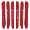 Permanent Marker, Pen-Style Twin-Tip, Extra-Fine/Fine Bullet/Needle Tips, Red, Dozen
