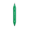 Permanent Marker, Pen-Style Twin-Tip, Extra-Fine/Fine Bullet/Needle Tips, Green, Dozen