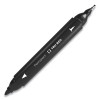 Permanent Marker, Pen-Style Twin-Tip, Extra-Fine/Fine Bullet/Needle Tips, Black, Dozen