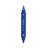 Permanent Marker, Pen-Style Twin-Tip, Extra-Fine/Fine Bullet/Needle Tips, Blue, Dozen