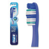 Essential Clean Toothbrush, Unscented, Blue/White, 72/Carton
