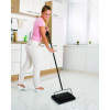 Manual Triple Brush Carpet And Floor Sweeper, 42.5" Handle, Black