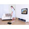 Manual Triple Brush Carpet And Floor Sweeper, 42.5" Handle, Black