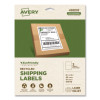 Ecofriendly Recycled Shipping Labels, Inkjet/Laser, 5.5 x 8.5, White, 2/Sheet, 10 Sheets/Pack