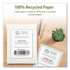 Ecofriendly Recycled Shipping Labels, Inkjet/Laser, 5.5 x 8.5, White, 2/Sheet, 10 Sheets/Pack
