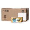 Round Stic Grip Xtra Comfort Ballpoint Pen, Easy-Glide System, Stick, Medium 1.2 Mm, Black Ink, Silver-Gray Barrel, Dozen