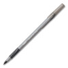 Round Stic Grip Xtra Comfort Ballpoint Pen, Easy-Glide System, Stick, Medium 1.2 Mm, Black Ink, Silver-Gray Barrel, Dozen