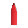 Permanent Marker, Pen-Style, Fine Bullet Tip, Red, Dozen