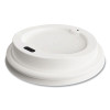 Plastic Hot Cup Lids, Fits 8 Oz Hot Cups, White, 50/Pack