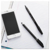 Inkjoy 100 Ballpoint Pen/Stylus, Stick, Medium 1 Mm, Black Ink, Black Barrel, Dozen