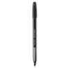 Inkjoy 100 Ballpoint Pen/Stylus, Stick, Medium 1 Mm, Black Ink, Black Barrel, Dozen