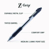 Z-Grip Ballpoint Pen, Retractable, Medium 1 Mm, Assorted Ink And Barrel Colors, 24/Pack