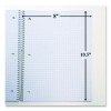 Spiral Notebooks, 1-Subject, Quadrille Rule (4 Sq/In), Randomly Assorted Cover Color, (100) 10.5 x 8 Sheets