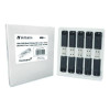 Pinstripe Usb 3.2 Flash Drive, 32 Gb, Black 10/Pack