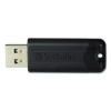 Pinstripe Usb 3.2 Flash Drive, 32 Gb, Black 10/Pack