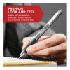 S-Gel Premium Metal Barrel Gel Pen, Retractable, Medium 0.7 Mm, Black Ink, Black Barrel, 4/Pack
