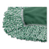 Microfiber Looped-End Dust Mop Heads, 48 x 5, Green, 12/Carton