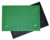 Reversible Self Healing Cutting Mat, 1" Grid With Guide Angles, 36" x 48", Green/Black