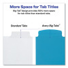 Big Tab Write And Erase Durable Plastic Dividers, 5-Tab, 11 x 8.5, Assorted, 1 Set