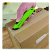Ceramic Safety Cutter With Fold-Out Film Cutter, Plastic Handle, Green