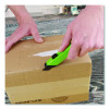 Ceramic Safety Cutter With Fold-Out Film Cutter, Plastic Handle, Green