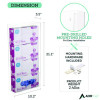 Acrylic Glove Dispenser, Quad Box Capacity, 10.2 x 3.5 x 21.1, Clear
