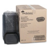 Earthchoice Mealmaster Container, 24 Oz, 8.12 x 6.5 x 1.5, Black, Plastic, 252/Carton