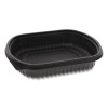 Earthchoice Mealmaster Container, 24 Oz, 8.12 x 6.5 x 1.5, Black, Plastic, 252/Carton